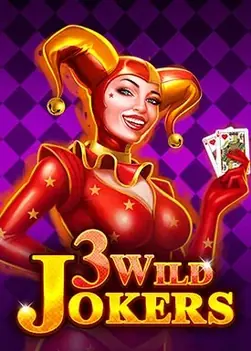 Joker cards and wilds on classic reels - sharp hits, fast pace.